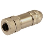 HTP M12金屬帶屏蔽航空插頭
