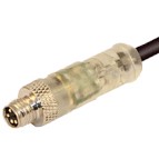 HTP M8 帶透明4芯孔式連接器
