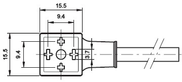 OMAL C型注塑接頭9.4mm尺寸